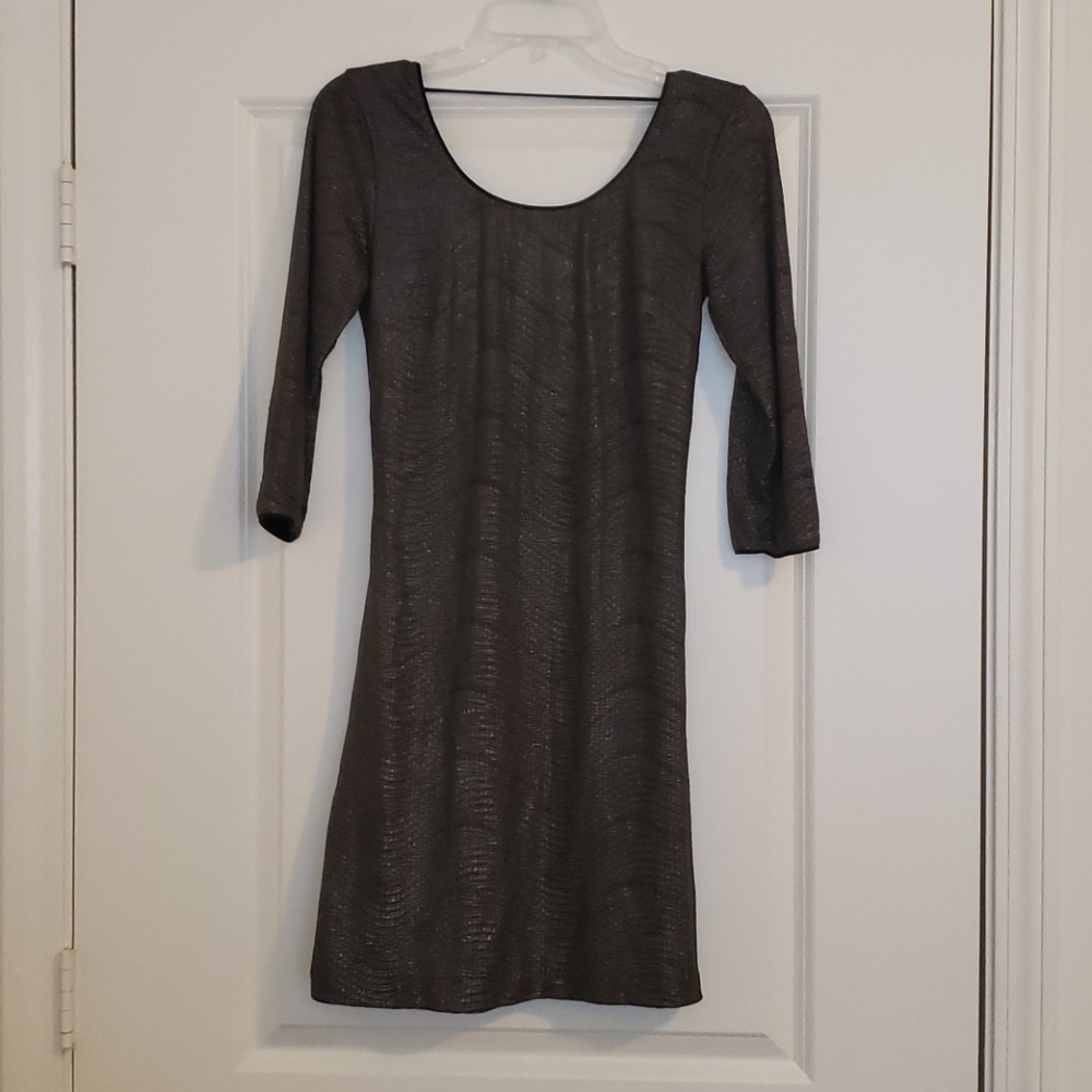 Karen Zambos Gray Bodycon Dress